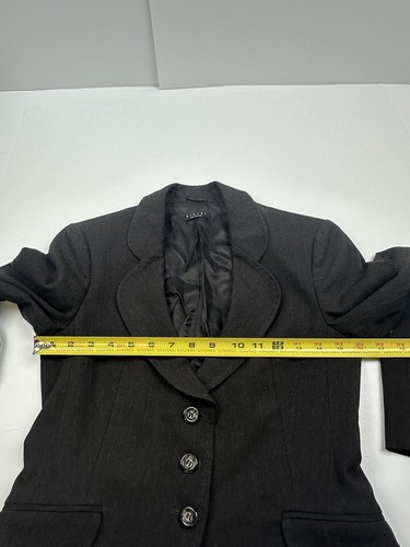 Sisley Jacket Women 40 Two Piece Skirt Suit Set Stretch Dark Gray - Picture 6 of 13