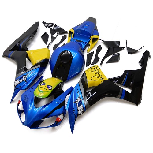 Fairing Kit For 2006 2007 Honda CBR1000RR 06 07 CBR 1000 RR Blue Yellow Body Kit - Picture 3 of 10