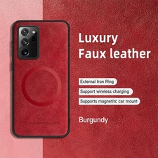 Luxury PU Leather Mag-Safe Cover For Samsung Galaxy Note 20 Ultra/20/10 Plus/10