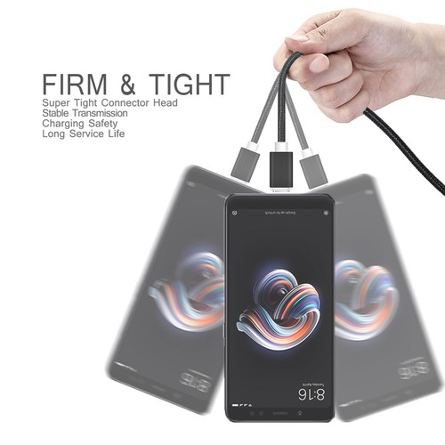 Type-C Nylon CABLE USB CHARGEUR POUR Android HUAWEI Samsung MAX Rapide - Photo 6 sur 15