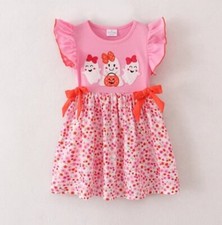 NEW Boutique Halloween Ghost Girls Sleeveless Floral Dress
