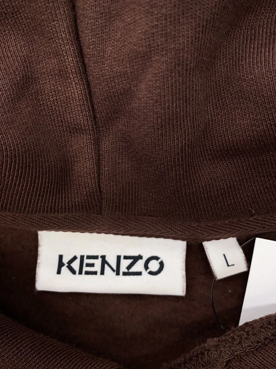 Felpa con cappuccio KENZO L cotone marrone FB65SW3074ML usata