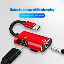 Adattatore USB C a Jack 3.5mm Audio e Ricarica 2 in 1 Sdoppiatore Tipo C Cuffie
