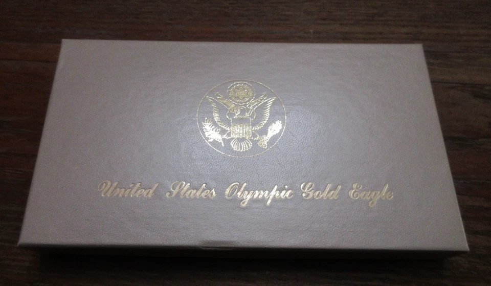 LA 1984 UNITED STATES OLYMPIC $10 GOLD EAGLE COIN XXlll Olympiad BUREAU of MINT - Image 3 of 4