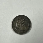 1862  Seated Liberty Half Dime / VF+
