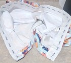 Hreski-Mens White/Blue Strip Anchor Print, Plain Front Athletic Shorts-(42) NWT! — photo 4