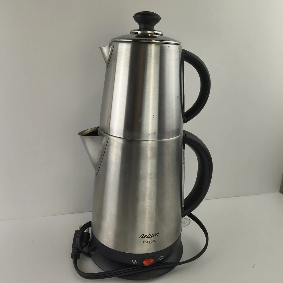 Arzum Tea Tock Electric Turkish Tea Maker, Stainless Steel, 120V Model AR3072-UL - Image 2 of 4