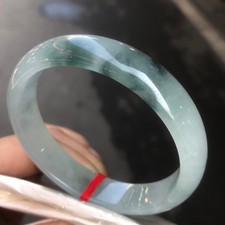 Certified Natural Grade AAA Ice Green Burmese Jade jadeite bracelet bangle 58MM