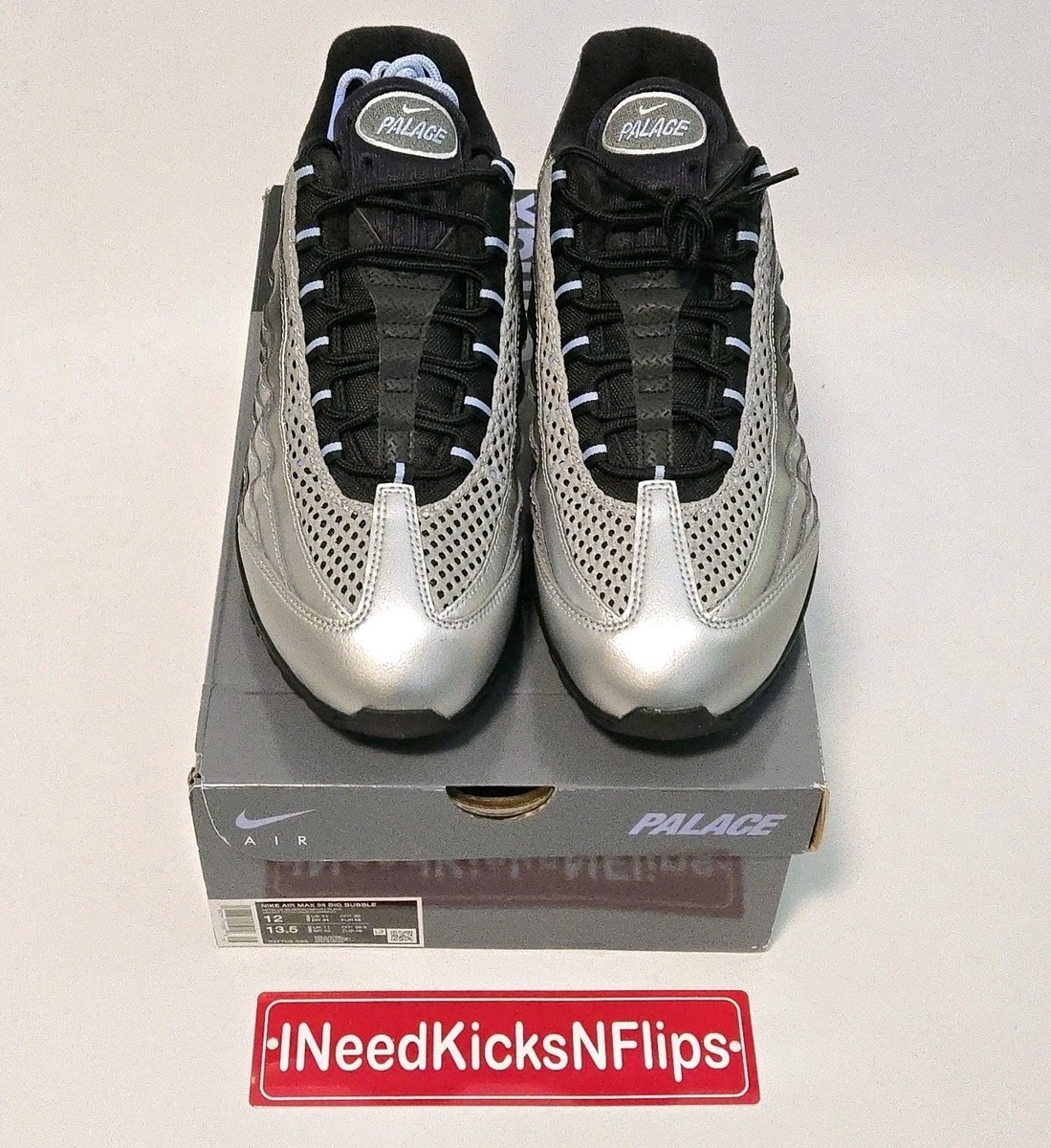 Palace x Nike Air Max 95 OG | Mens Size 12 | Metallic Silver