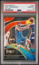 2023 PANINI SELECT TIE-DYE PRIZM #241 CHET HOLMGREN 10/25 PSA 10
