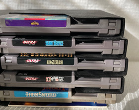 NES NINTENDO GAME LOT WIZARD & WARRIORS II WRATH BLACK MANTA SNAKE'S REVENGE EUC