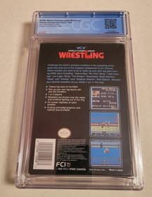 NES WCW World Championship Wrestling  Complete Box 1990 RARE CGC 9.0 L@@K!