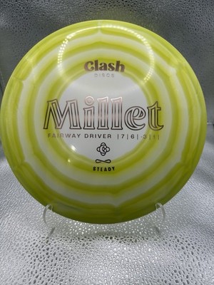 Clash Discs Steady Ring Millet Fairway Driver 170g Yellow/White 7/6/-3/1