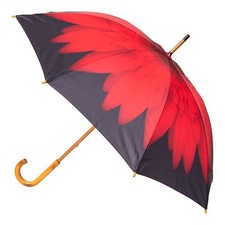 Clifton Hand Printed Red Daisy Umbrella