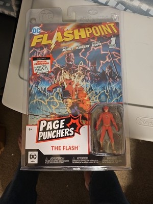 DC PAGE PUNCHERS ''FLASHPOINT THE FLASH'' MCFARLANE *1ST ISSUE COMIC BOOK*- IN HND