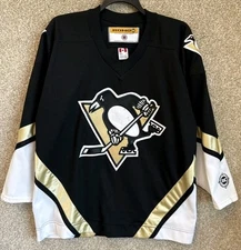 Koho NHL Mens Pittsburgh Penguins Black Hockey Jersey Size Large