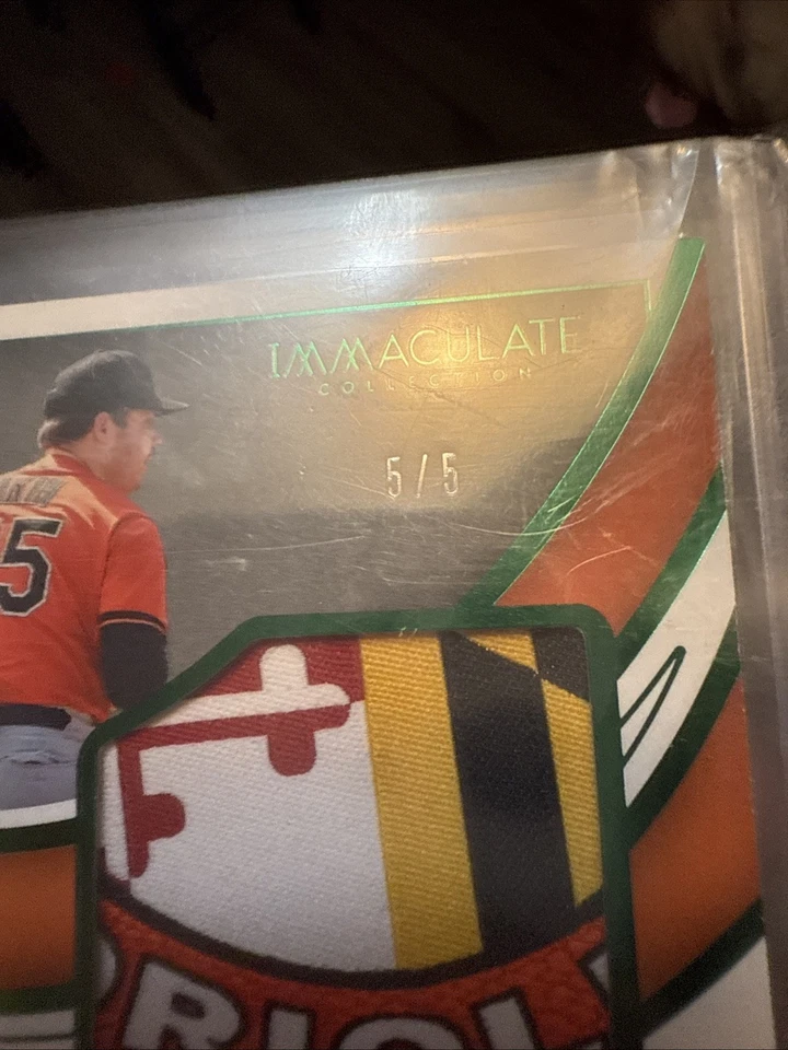 2022 Panini Immaculate Baseball/5 Crazy Patch Auto KEEGAN AKIN Baltimore Orioles - Image 2 of 3