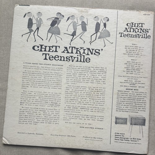 CHET ATKINS - TEENSVILLE LP Vinyl - RCA - LSP-2161 - Picture 2 of 5