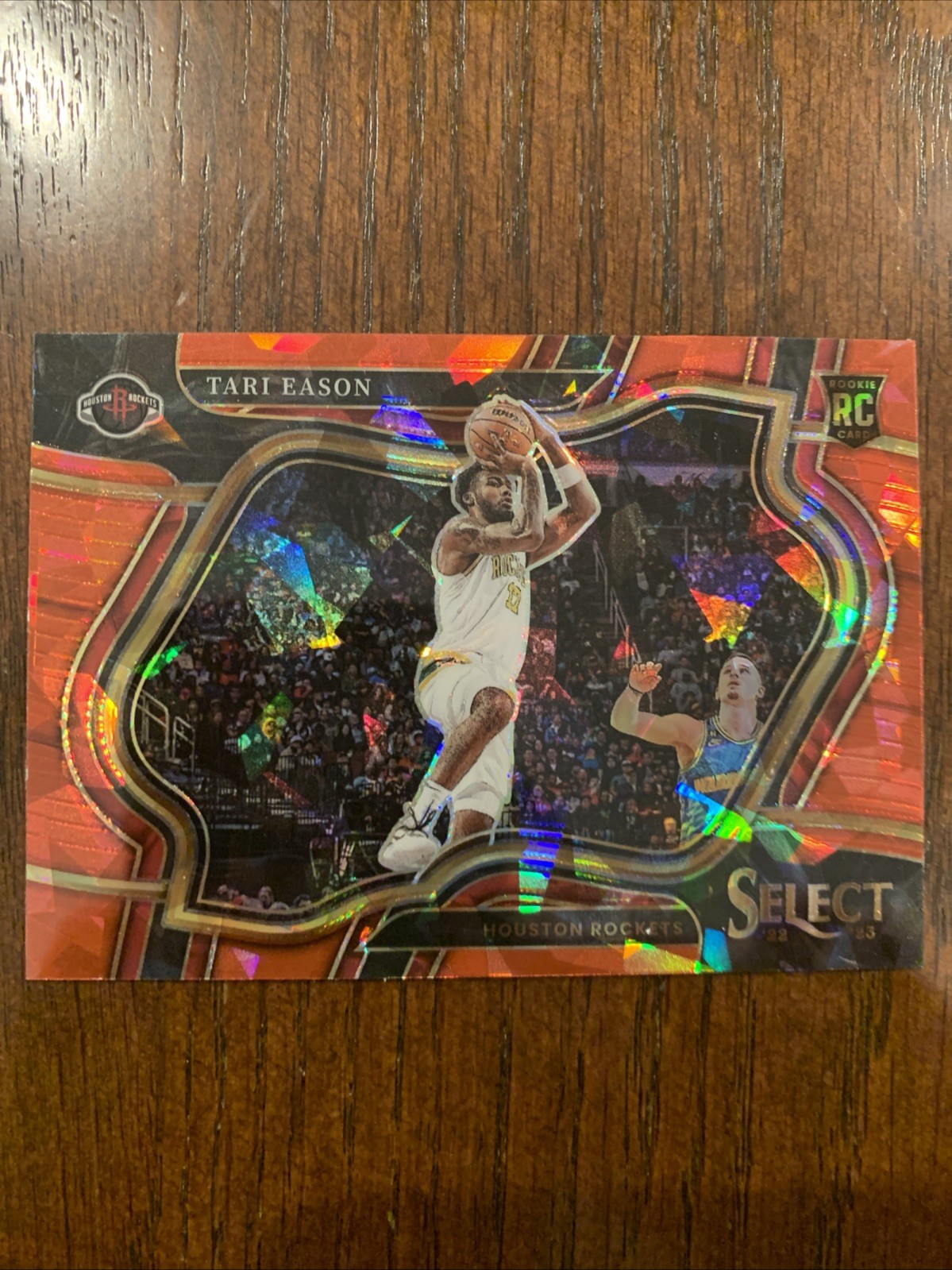 2022-23 Panini Select #278 Tari Eason Red Cracked Ice Prizm RC Rockets