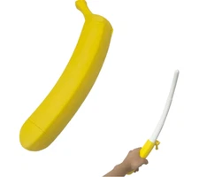 3D Printed Retractable Plastic Banana Sword, Stress-Relieving Retractable Sword