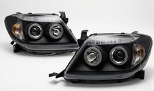 Pair Black Ccfl Halo Projector Headlights For Toyota Hilux N70 05-10 Sr5