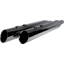 Khrome Werks 202660 4.50in. Hp-Plus Slip-On Mufflers - Chrome Edge Billet End...