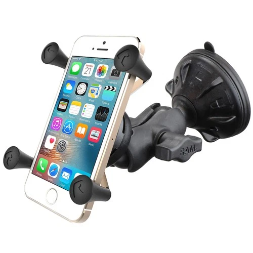 RAM Short Arm Suction Cup Car Mount w/ X-Grip Cradle fits Cell Phone / iPhone