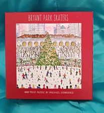 Galison Bryant Park Skaters  1000 pc puzzle Michael Storrings Manhattan NYC NEW