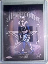 2025 Topps Chrome Football NFL Ceedee Lamb All-Chrome Team ACT-8 Refractor
