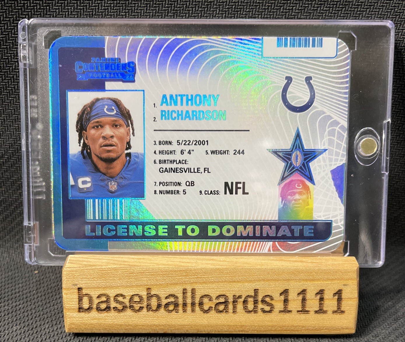 2024 Panini Contenders Anthony Richardson License To Dominate SSP Case Hit🔥F5