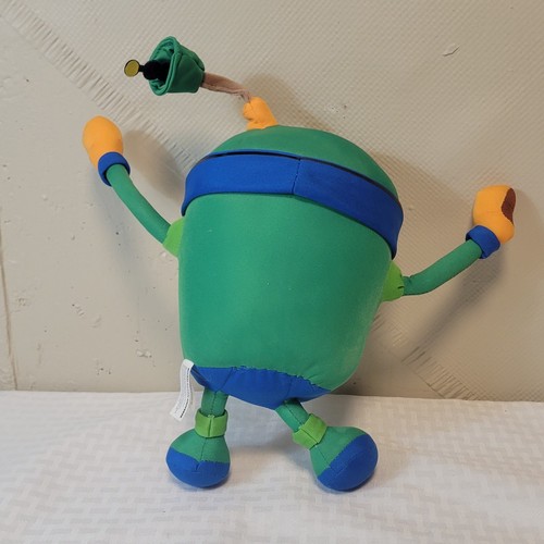 Team Umizoomi Poseable BOT Stuffed Plush, Nickelodeon Nick Jr - Green Robot 14in - Picture 2 of 5