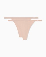 Emporio Armani T-Thong 2Er-Pack Damen UnterwäSche Pink XL Logoband