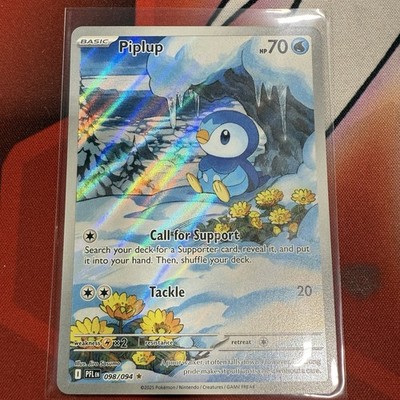 Piplup 098/094 Pokemon Phantasmal Flames IR Illustration Rare Card