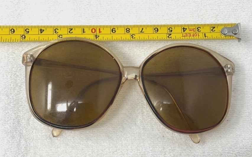 Gafas de sol Polaroid de gran tamaño retro glamurosas lentes tintadas ahumadas de colección años 60 70 Foto 3 de 4