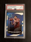 PATRICK MAHOMES II Rated Rookie Card PSA 8 2017 Panini Donruss #327 KC Chiefs