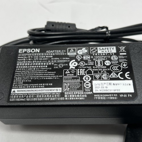 Epson M235B AC Adapter 24V 1,5A 36W 3-Pin Netzteil - Bild 2 von 3