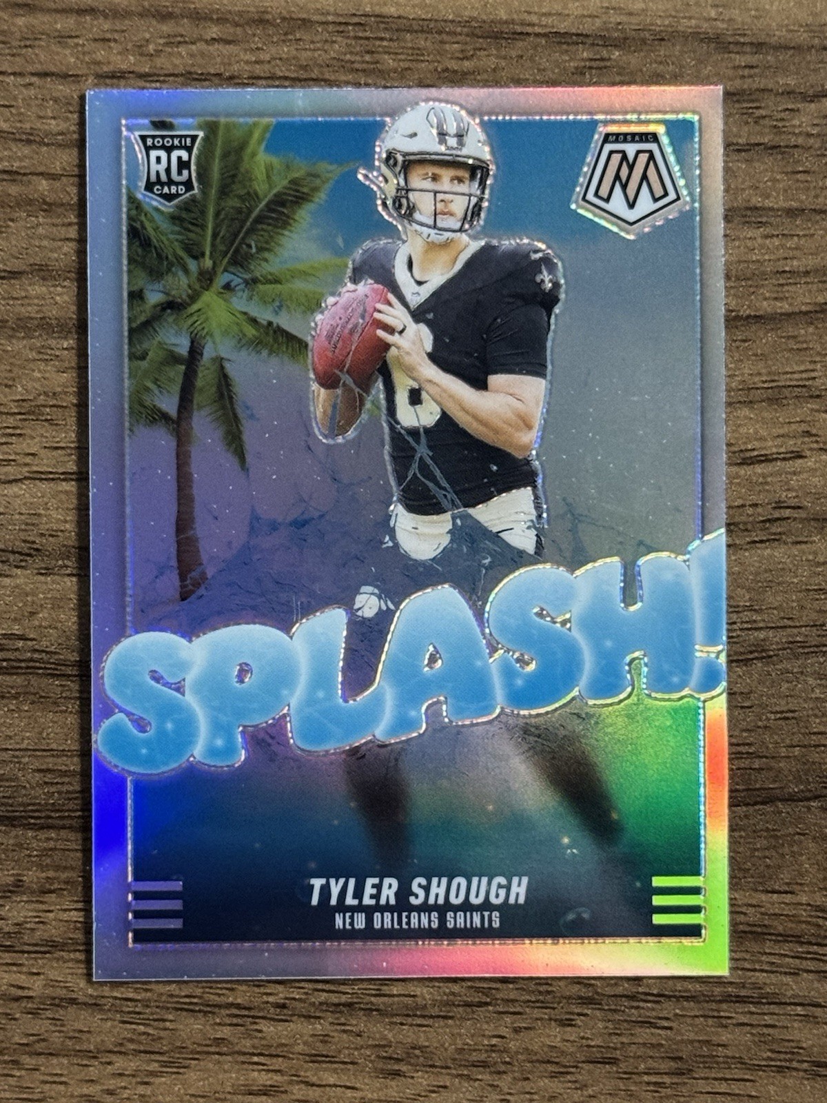 Tyler Shough Rookie Silver Splash! 2025 Panini Mosaic New Orleans Saints