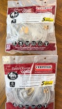 3 WIRE 40AMP 4 FT ELECTRIC RANGE CORD CERTIFIED APPLIANCE ACCESSORIES Lot of 2 N