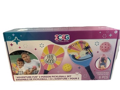 3C4G Adventure Fun 2 Person Pickleball Set Play Pickleball Anywhere NEW