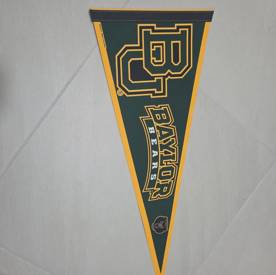 BAYLOR BEARS 12X30 RETRO NCAA VINTAGE FELT PENNANT 2/24/24 - Image 2 of 4