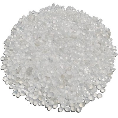 QYGL Sea Glass Stones - 0.9LB White Frosted Pebbles Gemstones - 
