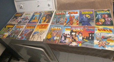 THE TROUBLE WITH GIRLS Comics 17 Issues On Card And In Plastic #1,2,3,4 Etc
