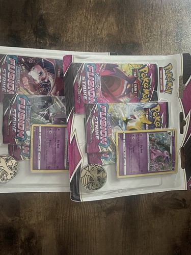 Pokémon Fusion Strike 3 Pack Blister (Espeon) - New Two Blisters