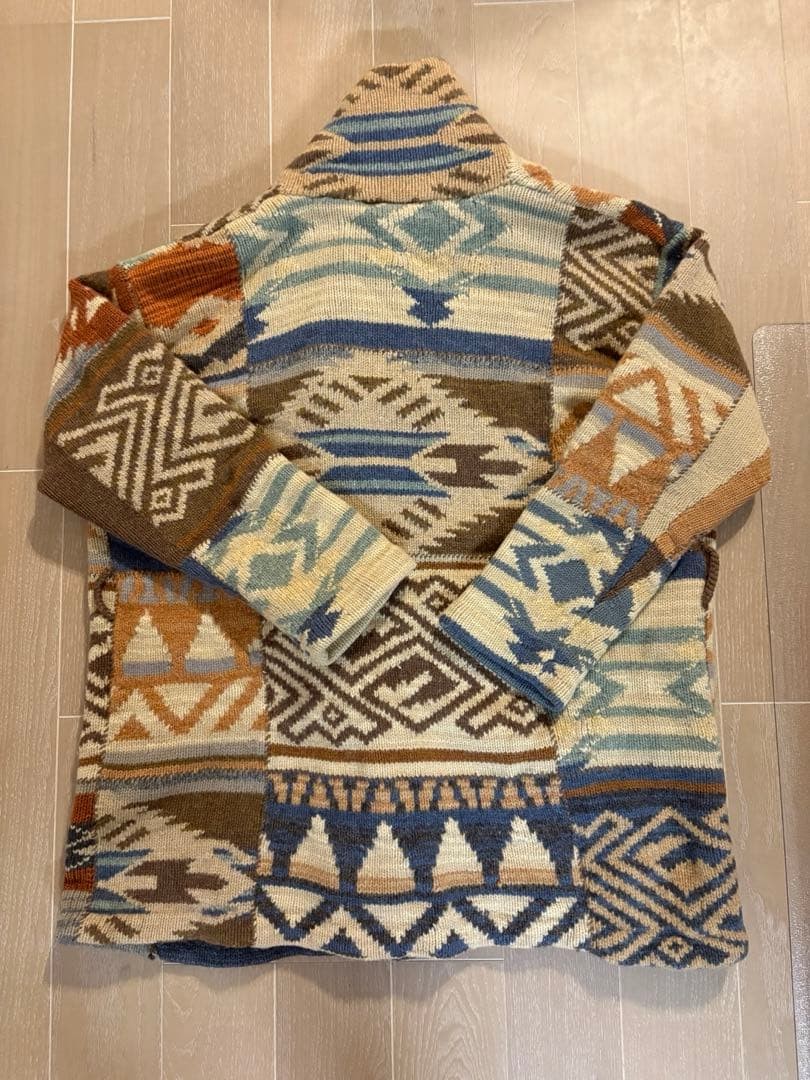 Ralph Lauren Native Pattern Jacket Patchwork Vint… - image 3