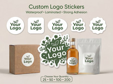 Custom Logo Stickers for Business Packaging Waterproof Vinyl Labels Personalized