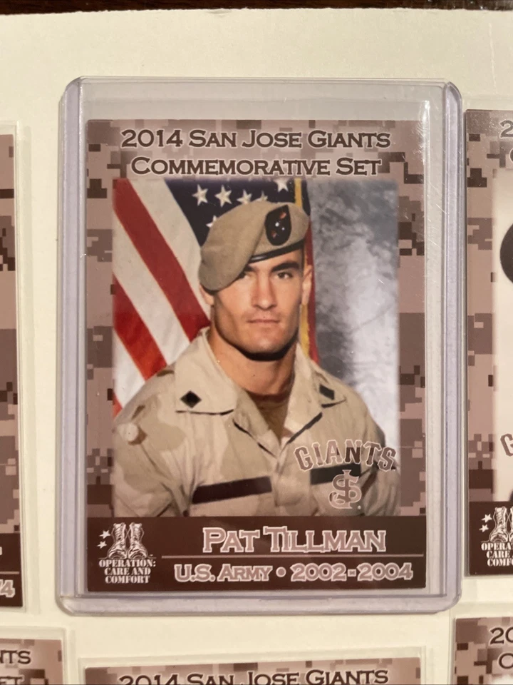 2014 San Jose Giants Commemorative Set Pat Tillman Operation Care Comfort RARE - Image 3 of 4