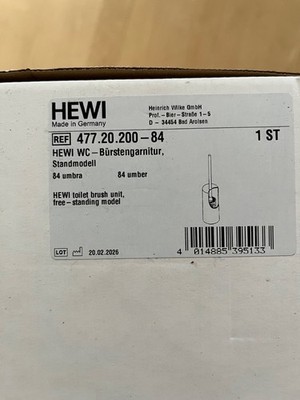 HEWI WC-Bürstengarnitur Serie 477 Standmodell umbra 477.20.200-84, neu