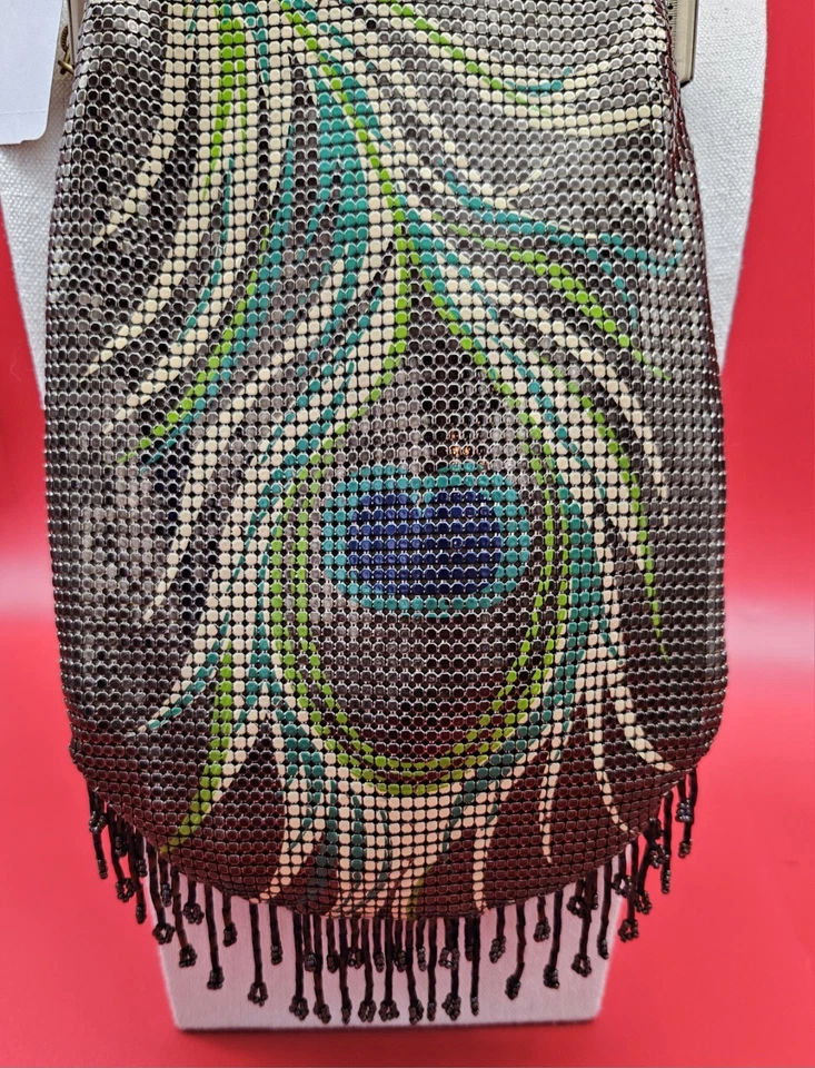 Bolso de mano Whiting And Davis malla pavo real Foto 2 de 4