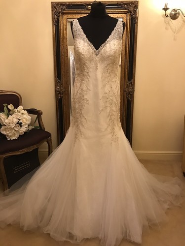 Jasmin Brautkleid Stil 181016 Größe 16 Elfenbein Neu!!SALE!! - Bild 2 von 12