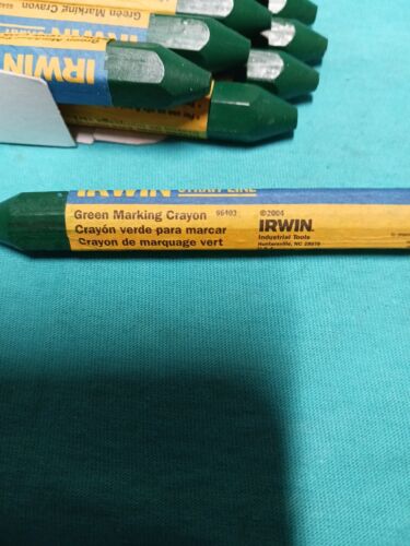 Irwin Straight Line Marking Crayons Lumber 66403 Green 12pk. - Picture 4 of 6